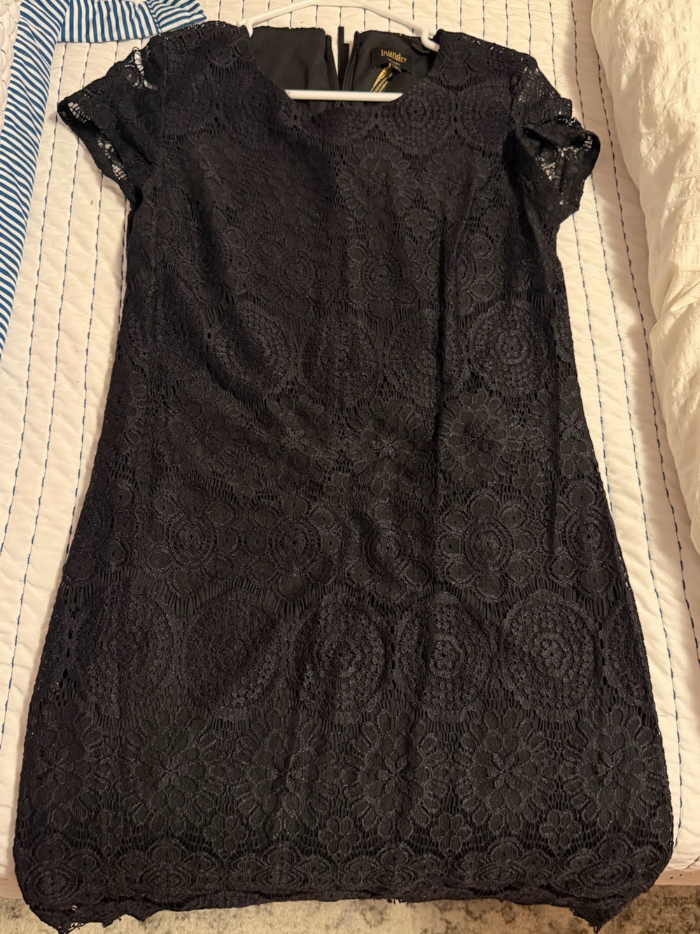 Women’s size 4 Laundry black lace dress